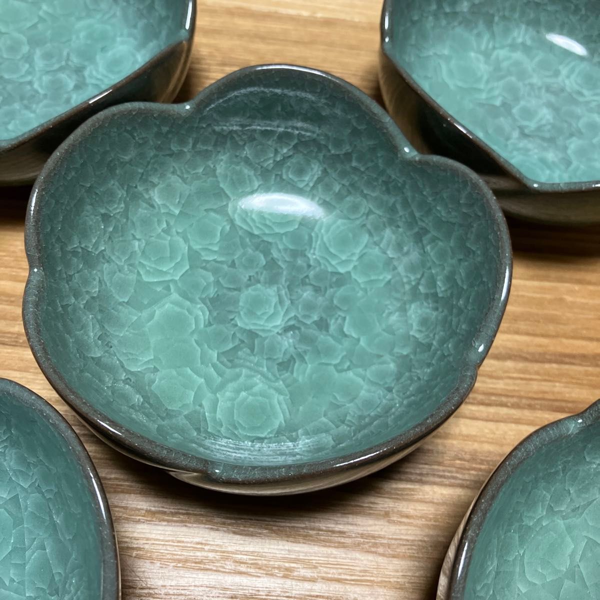 未使用】たち吉 橘吉 九重青磁 氷裂貫入 亀甲 小鉢 5P｜Yahoo!フリマ