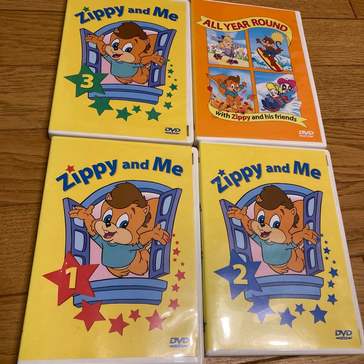 Zippy and Me 1〜3 ALL YEARS ROUND DVD4枚 Disney DWEディズニー英語