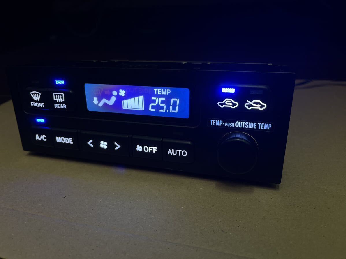 JZX100 エアコンスイッチパネル LED打ち替え液晶反転加工品 チェイサー