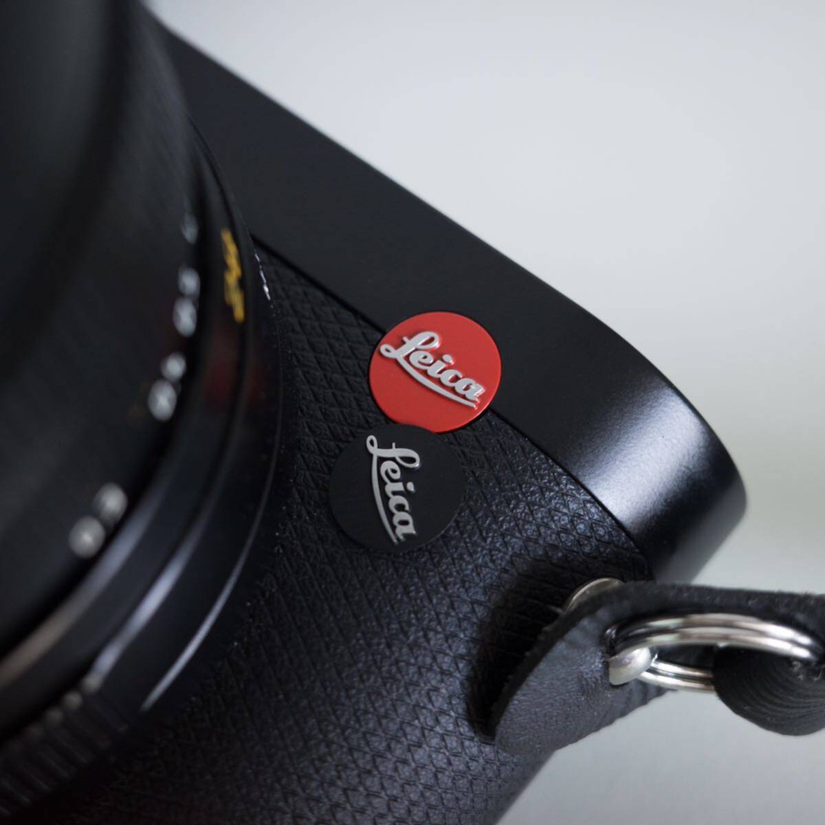 Leica ライカ ロゴ バッジ 黒 ブラック M6 M7 M8 M9 M10 M11 Q Q2 Q3