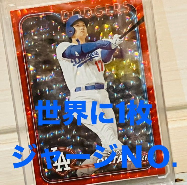 Yahoo!オークション - 世界に1枚 大谷翔平 toppsカード ジャージナン
