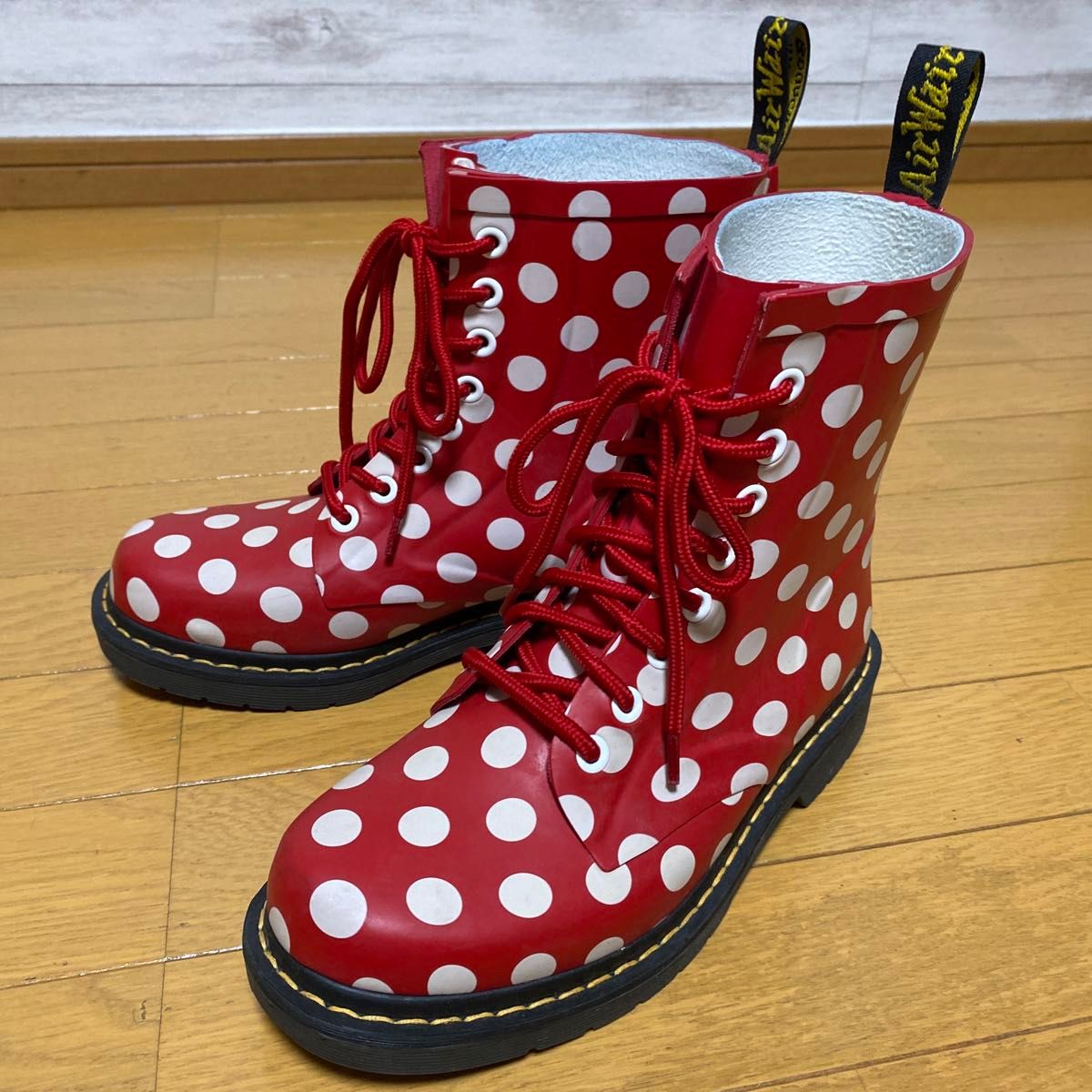 ドクターマーチン ドット柄 レインブーツ 25㎝｜Yahoo!フリマ（旧