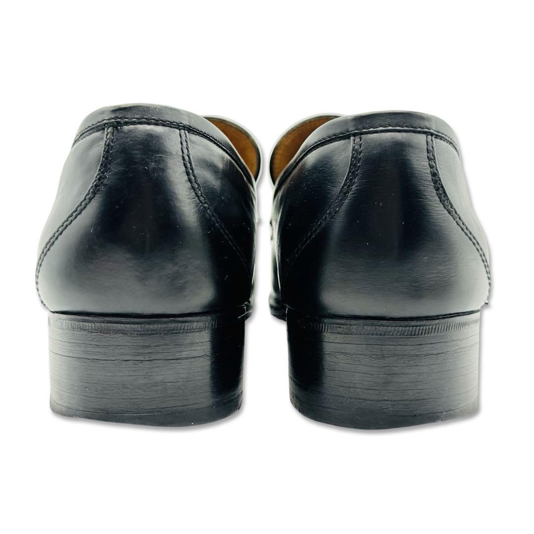 GUCCI オールドグッチ レザー ローファー 約27 5cm 靴 シューズ 黒