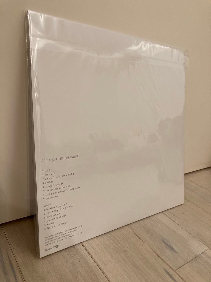 新品・未開封】 KID FRESINO 20 Stop it レコード LP キッドフレシノ