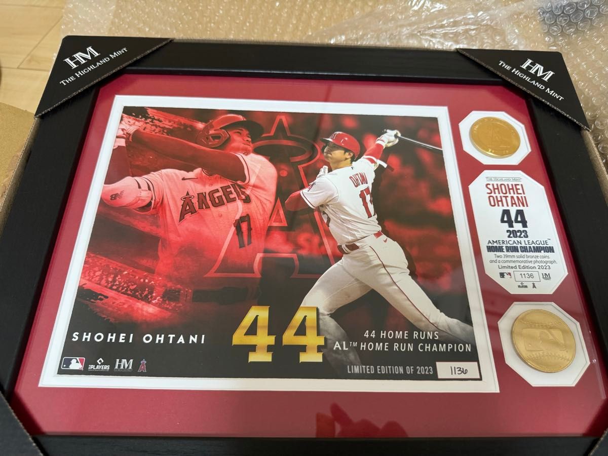 大谷翔平選手 2023 AL HR王獲得記念ゴールドコイン