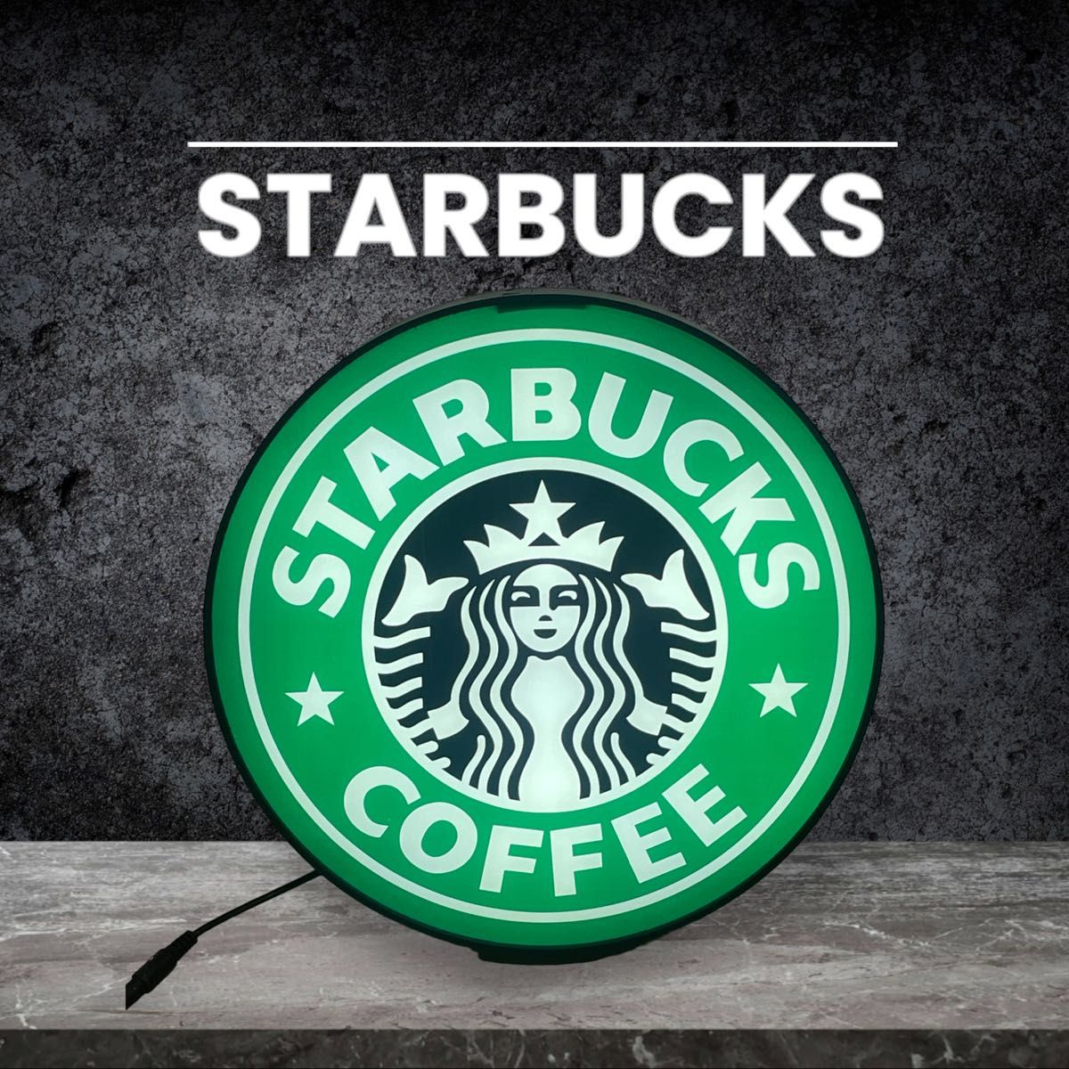 スターバックス 旧ロゴ看板ライトレプリカ 新品未使用 Starbucks