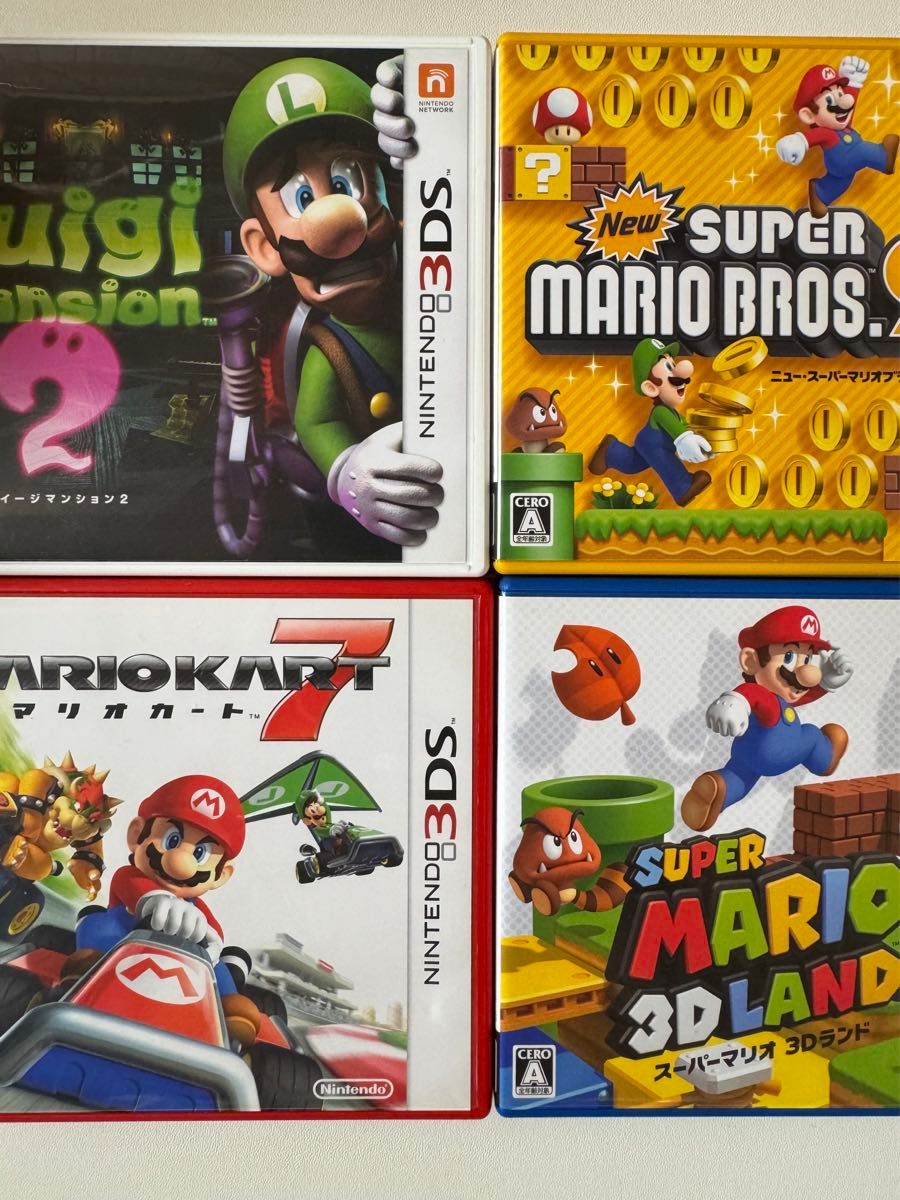 3DS】ルイージマンション2・ Newスーパーマリオブラザーズ2・マリオ