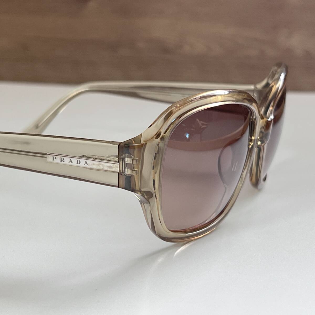 PRADA プラダ サングラス クリアフレーム SPR26G 59 19 135 サイドロゴ