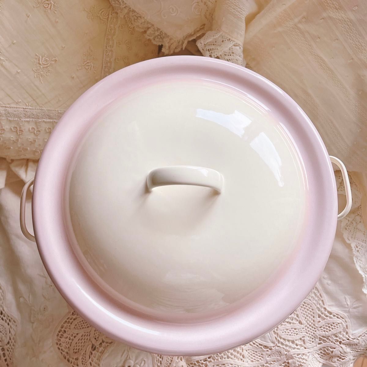 お値下げ イマン ダイアナローズホーローライスキャニスター缶マニー