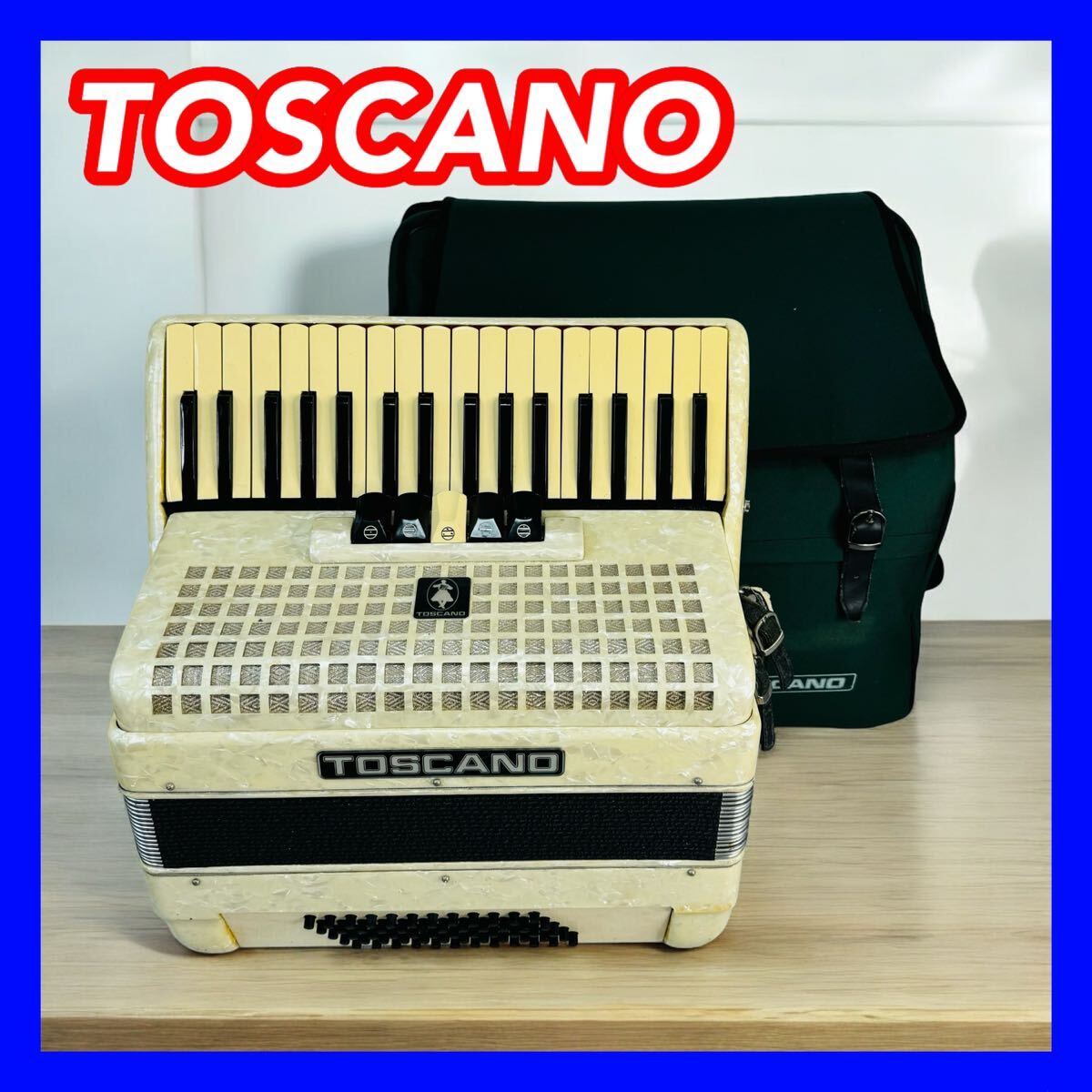 Yahoo!オークション - アコーディオン TOSCANO トスカーノ 34鍵 60ベー