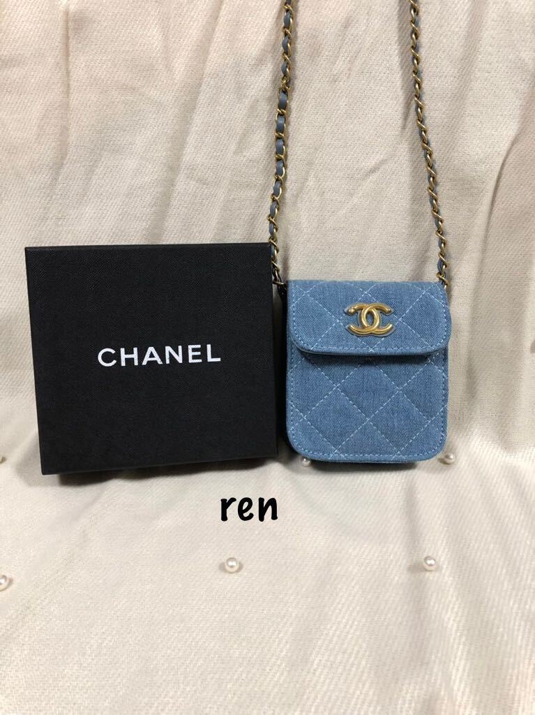 新品 CHANEL シャネル ノベルティ デニム ショルダーバッグ ミニバッグ