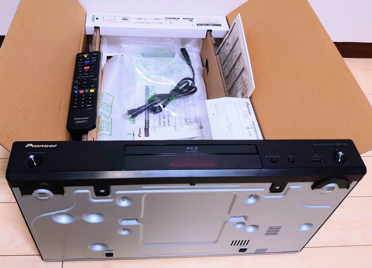 Pioneer BDP-180-K BLACK 取扱説明書 保証書 リモコン 電源コード