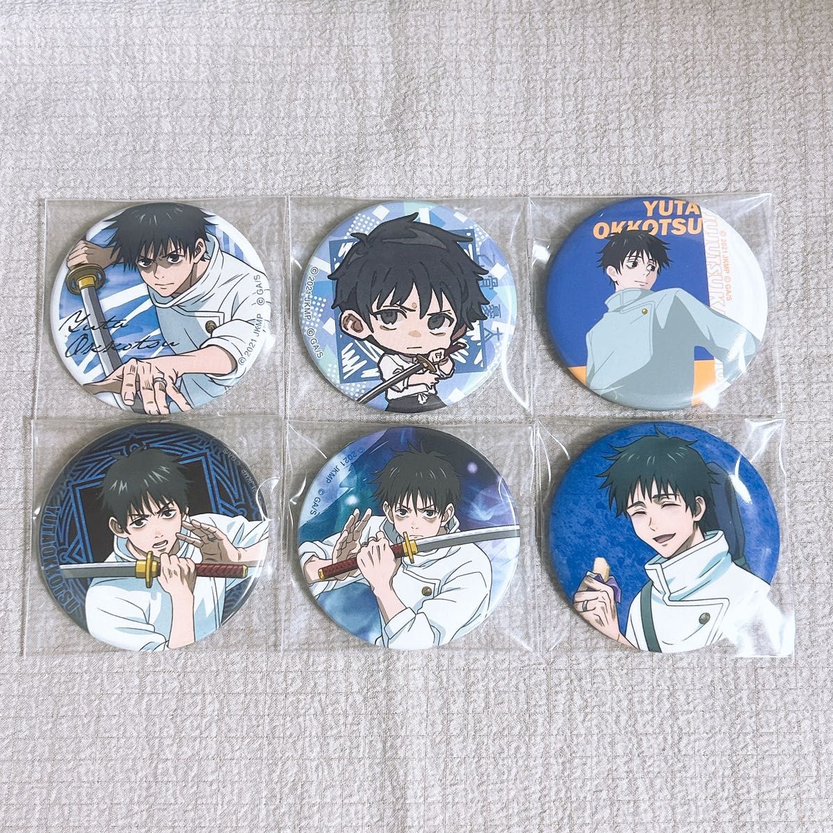 呪術廻戦 乙骨憂太 呪術廻戦0 缶バッジ ローソン じゅじゅフェス