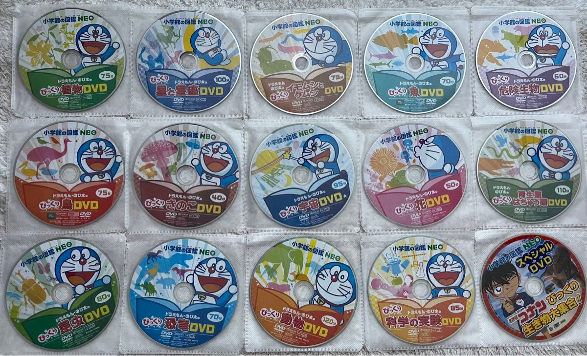 小学館図鑑NEO DVDのみ ドラえもん14枚 コナン1枚｜Yahoo!フリマ（旧