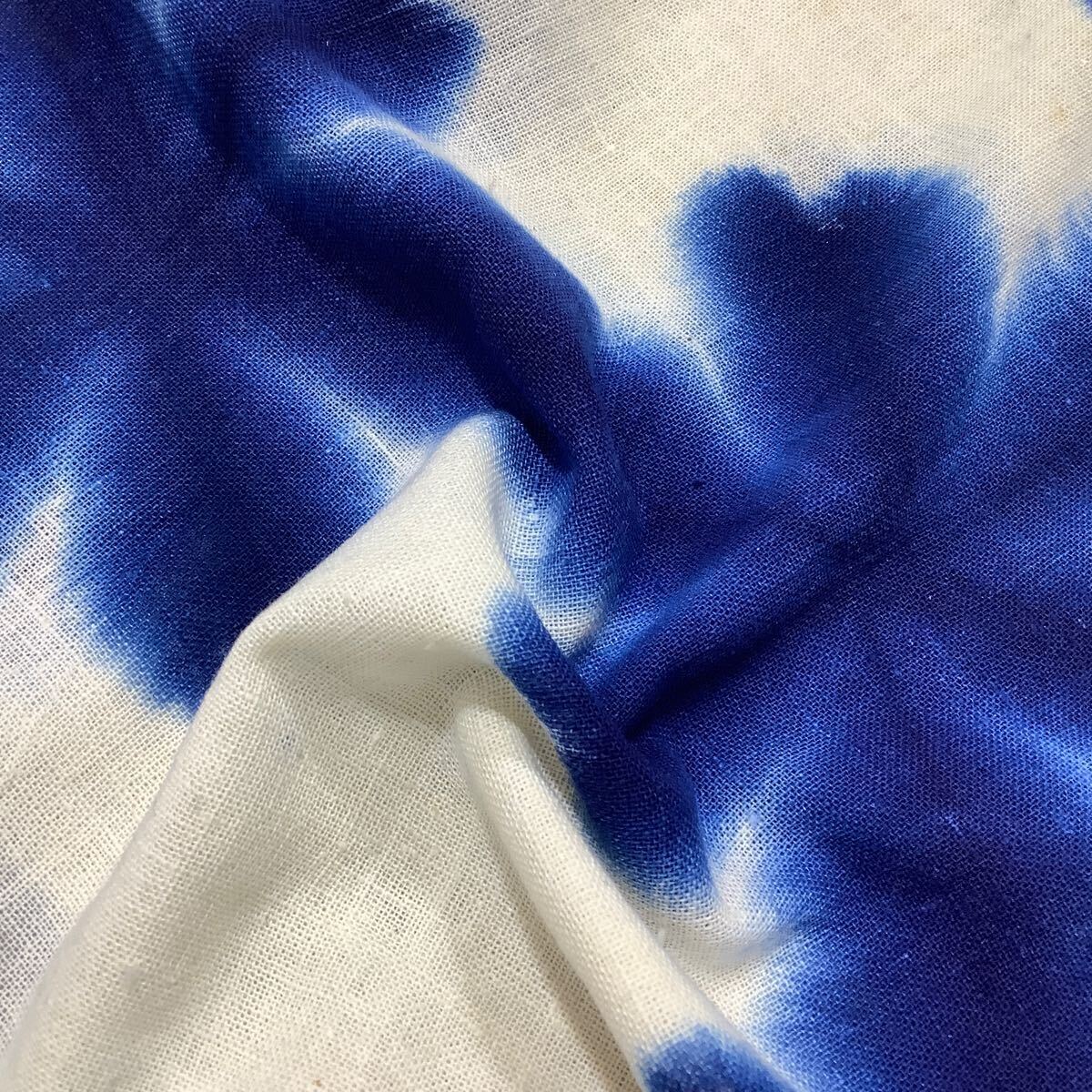 古布前掛け専門屋 貴重品 昭和 有松絞り 雪花絞り おしめ 木綿 約