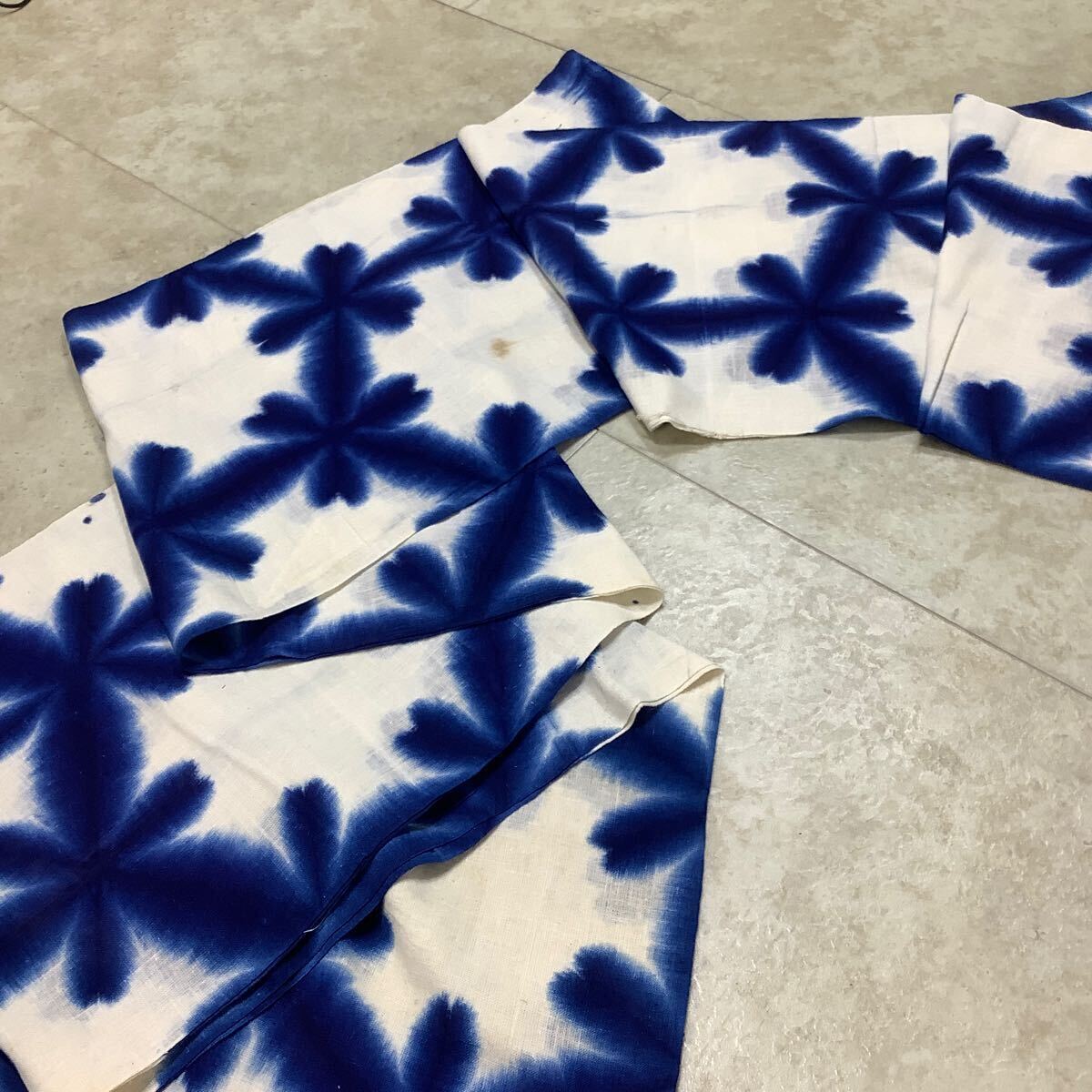 古布前掛け専門屋 貴重品 昭和 有松絞り 雪花絞り おしめ 木綿 約