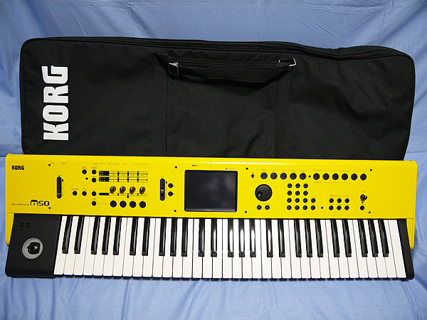 Yahoo!オークション - KORG M50 61 限定色イエロー 室内使用のみのワ