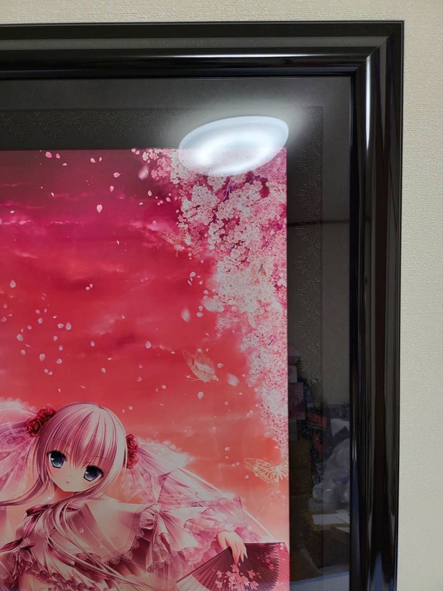 版画 てぃんくる 雪月華舞-凛- アールビバン ミクスドメディア 版画