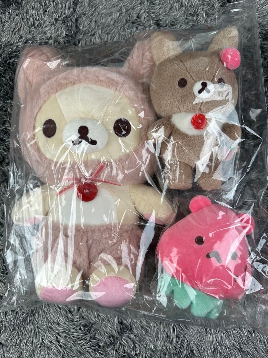激レア 初期 コリラックマ summer ぬいぐるみ 3体セット いちご