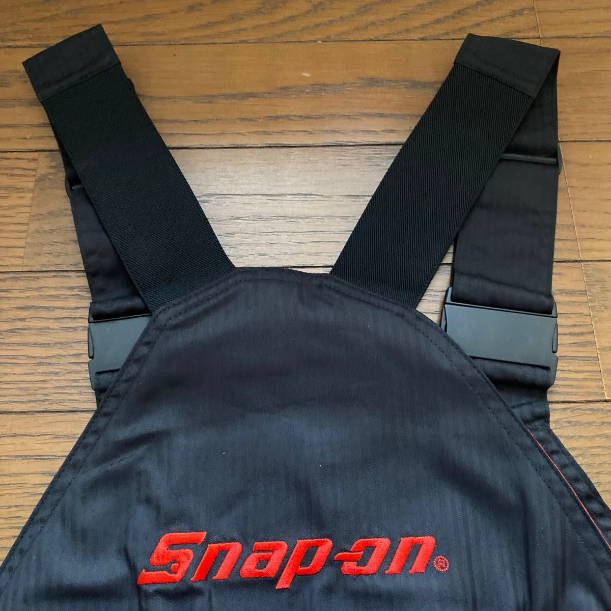 snap-on スナップオン サロペット ヘリンボーン 前胸/後ロゴ刺繍