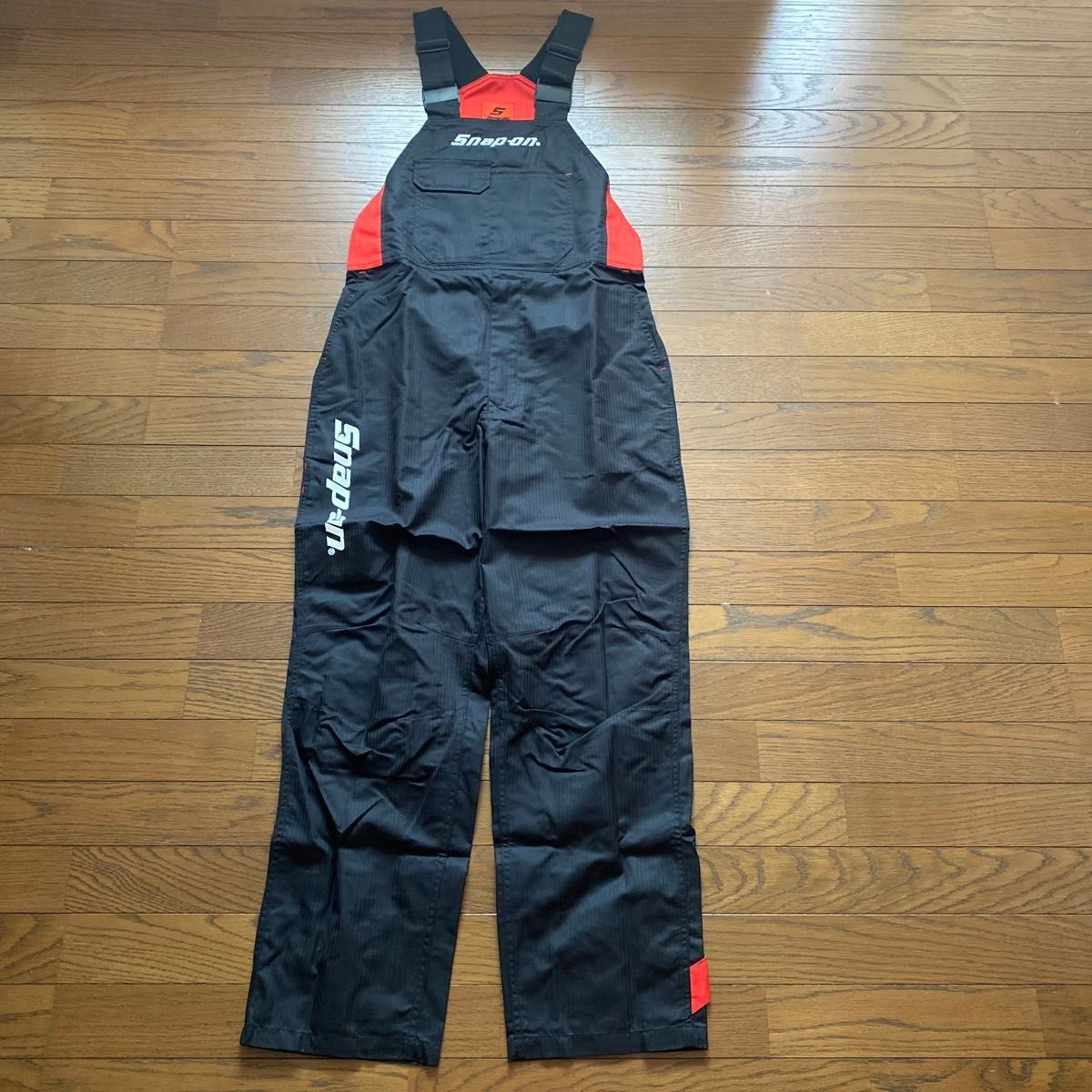 snap-on スナップオン サロペット ヘリンボーン 前胸/後ロゴ刺繍