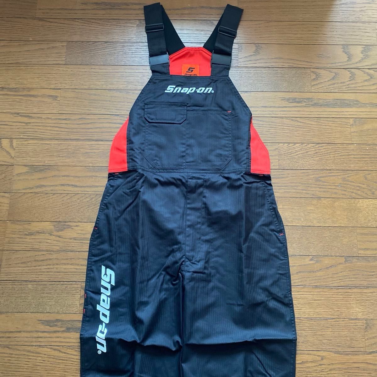 snap-on スナップオン サロペット ヘリンボーン 前胸/後ロゴ刺繍