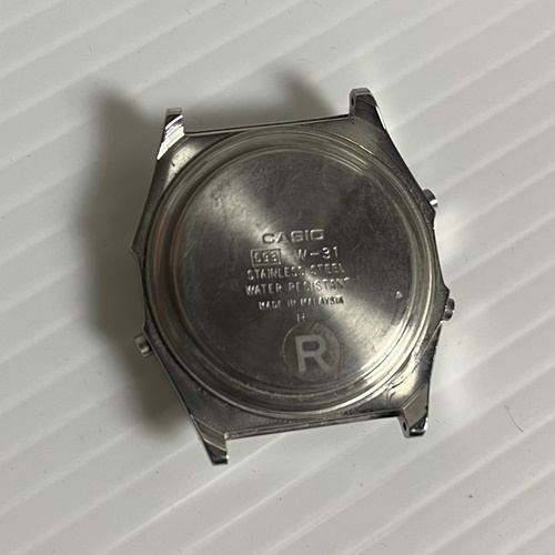 送料無料 CASIO カシオ 593 W-31 アラームクロノ クォーツ QZ デジタル