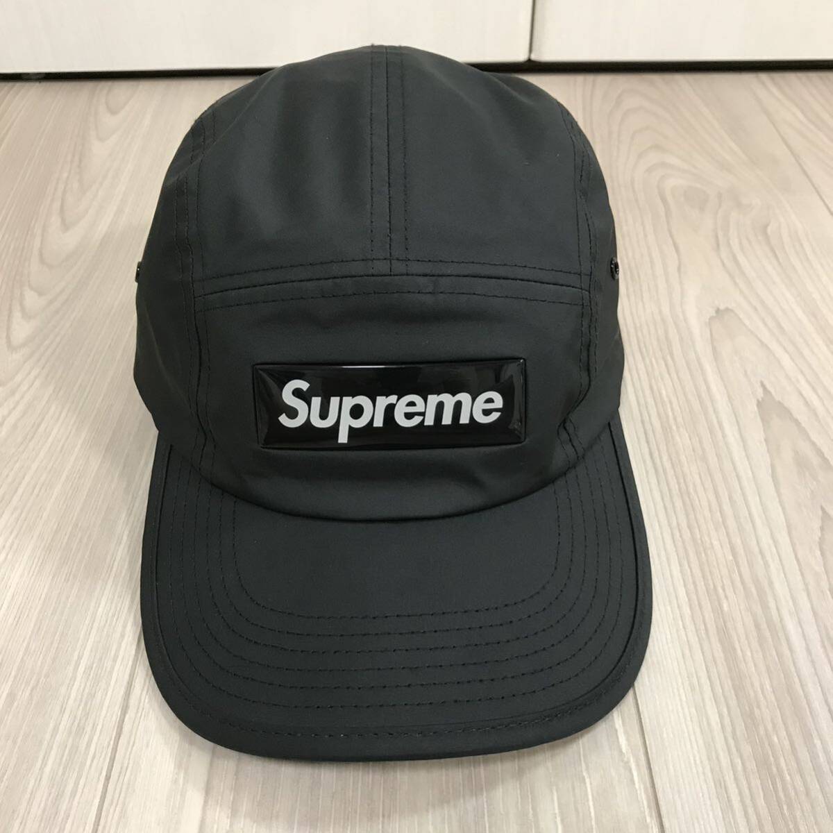 SUPREME JET CAP 5 PANEL HAT BLACK NYLON 5パネル シュプリーム
