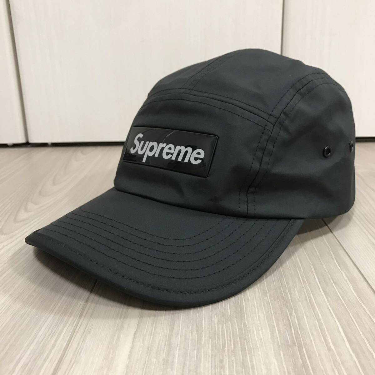 SUPREME JET CAP 5 PANEL HAT BLACK NYLON 5パネル シュプリーム