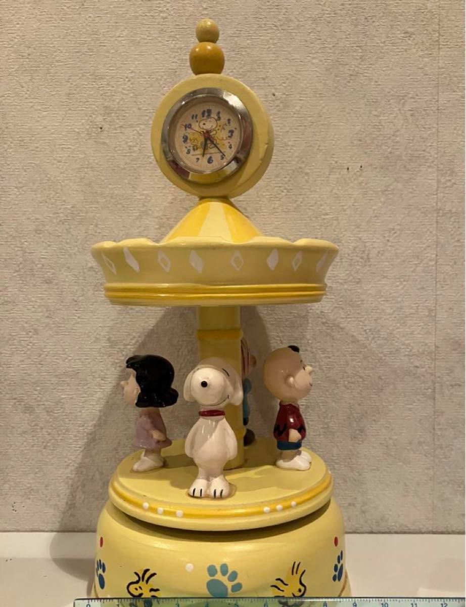 PEANUTS SNOOPY スヌーピー オルゴール レトロ 置物 コレクション