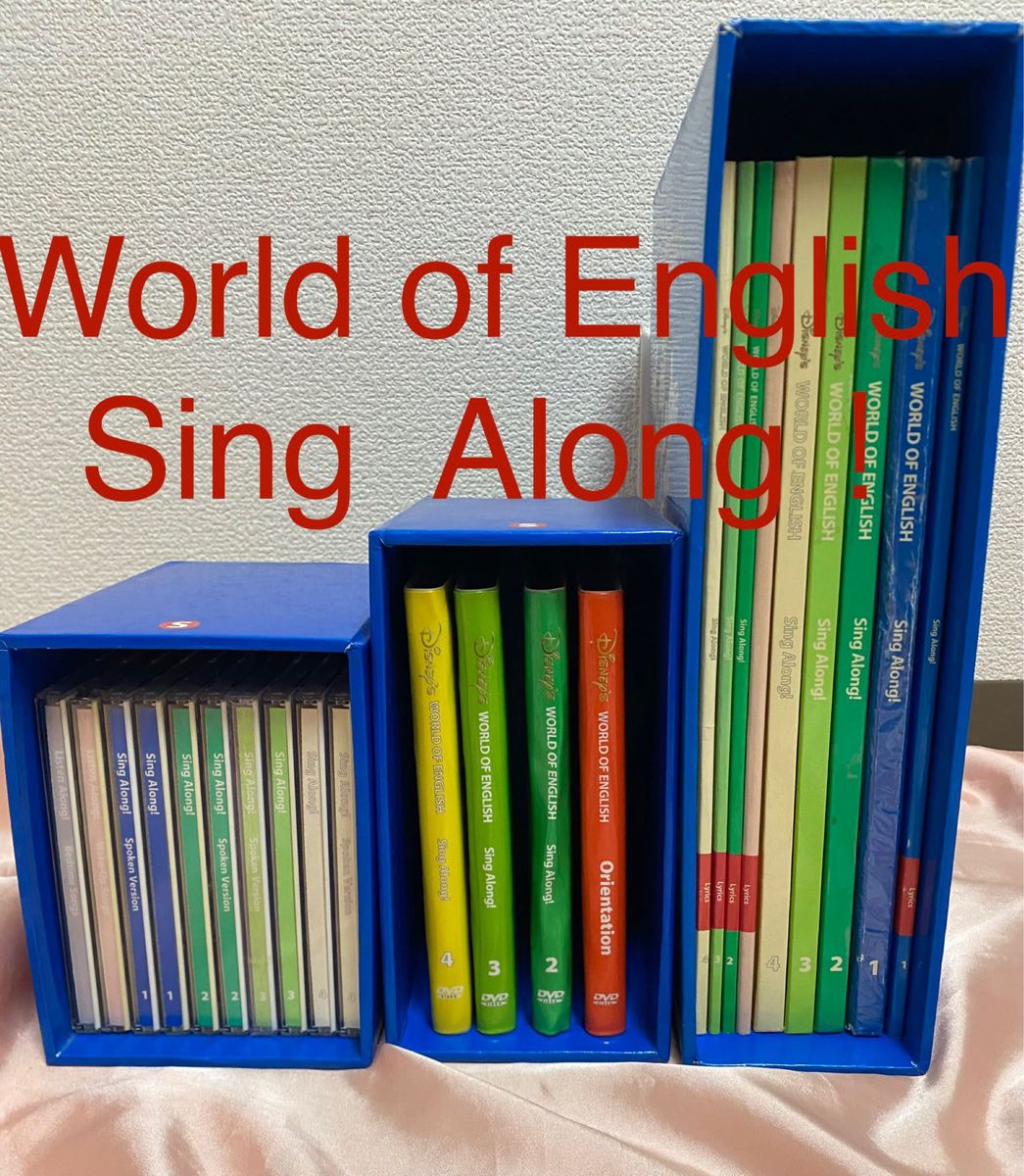 ディズニー World of English Sing Along DVD CD 冊子 シングアロング
