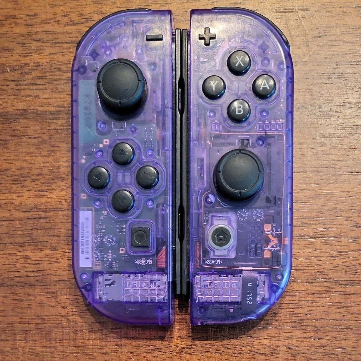 Nintendo Switch ジョイコン クリアパープル 動作確認済 カスタム品