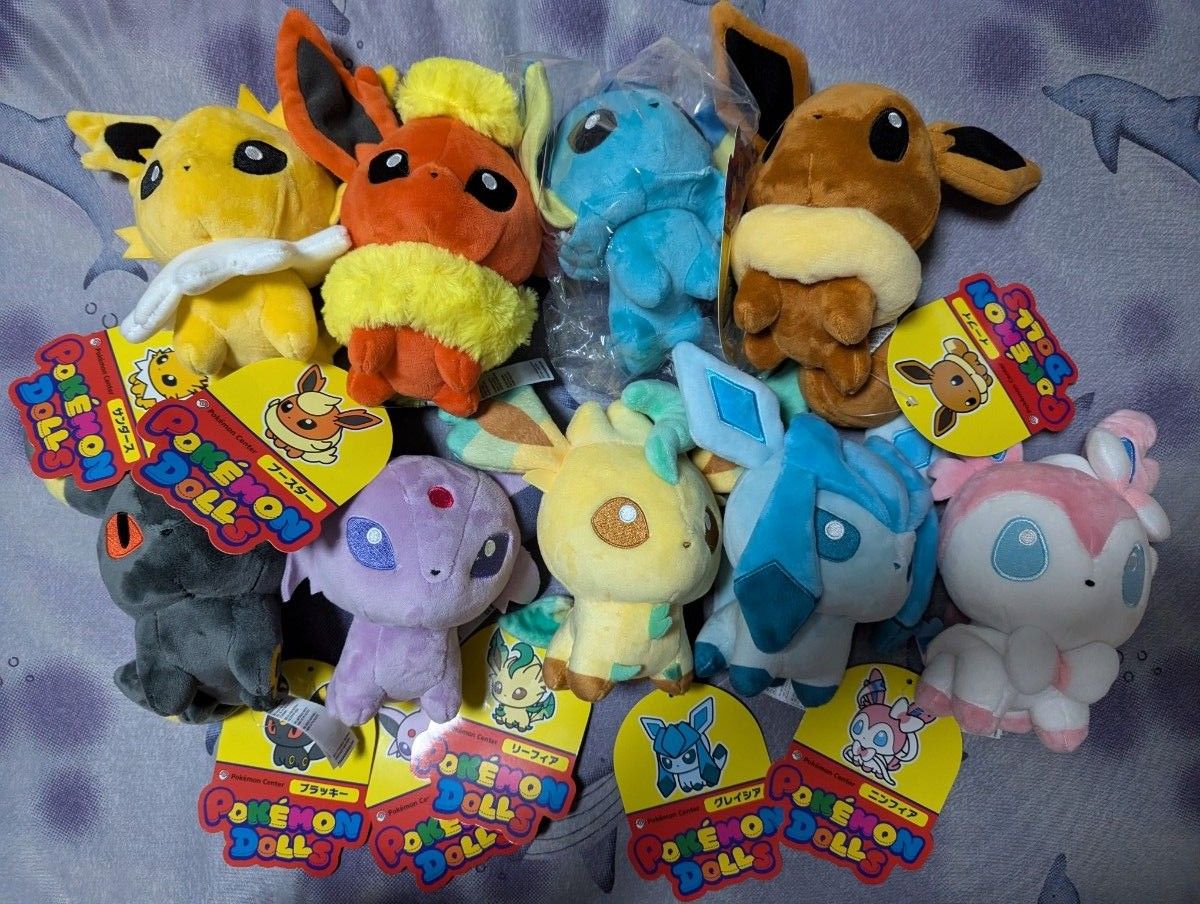 ポケモンドールズ ぬいぐるみ ブイズ 9種セット ブラッキー ニンフィア