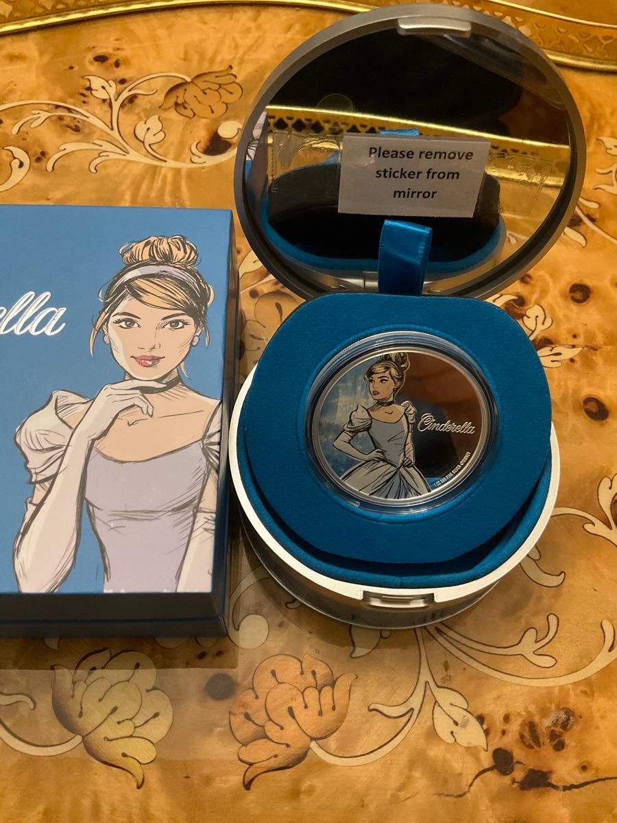 残り1枚】2024年ディズニー シンデレラ姫 カラープルーフ銀貨 2000枚