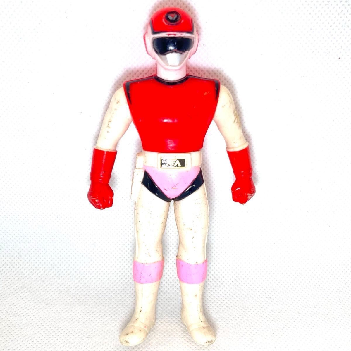 当時物 超新星 フラッシュマン ソフビ フィギュア 昭和レトロ 1986年