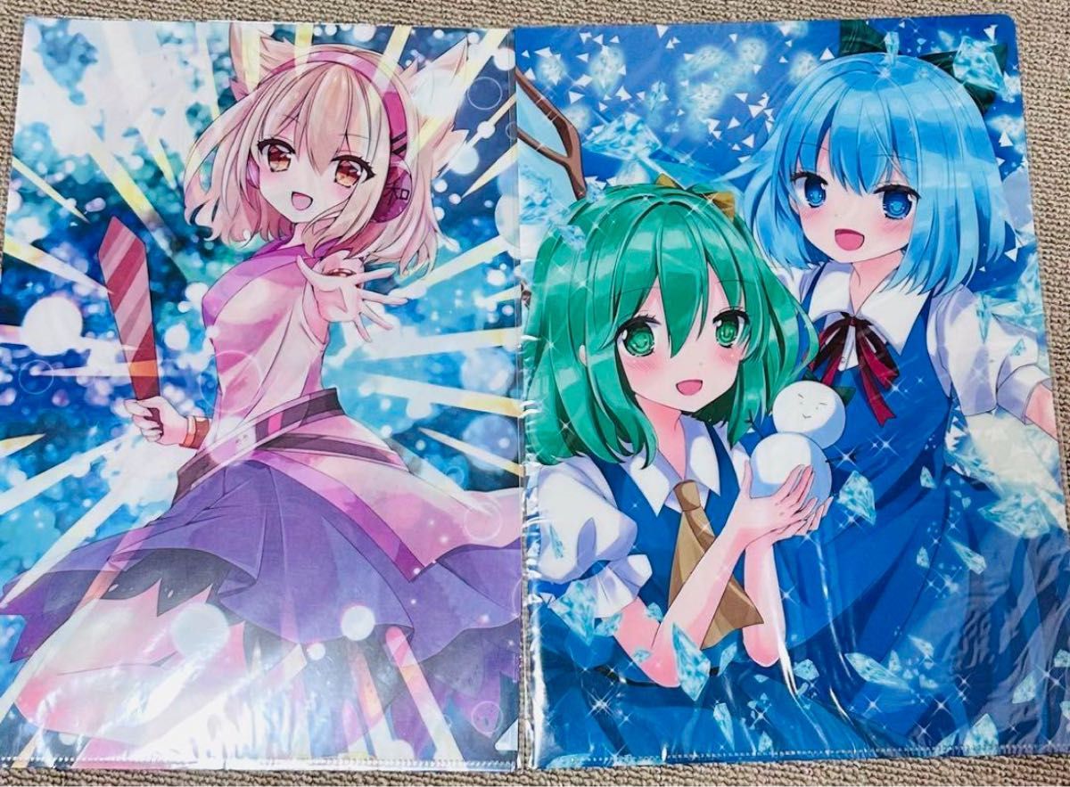 東方 クリアファイル フランドール・スカーレット 古明地こいし チルノ