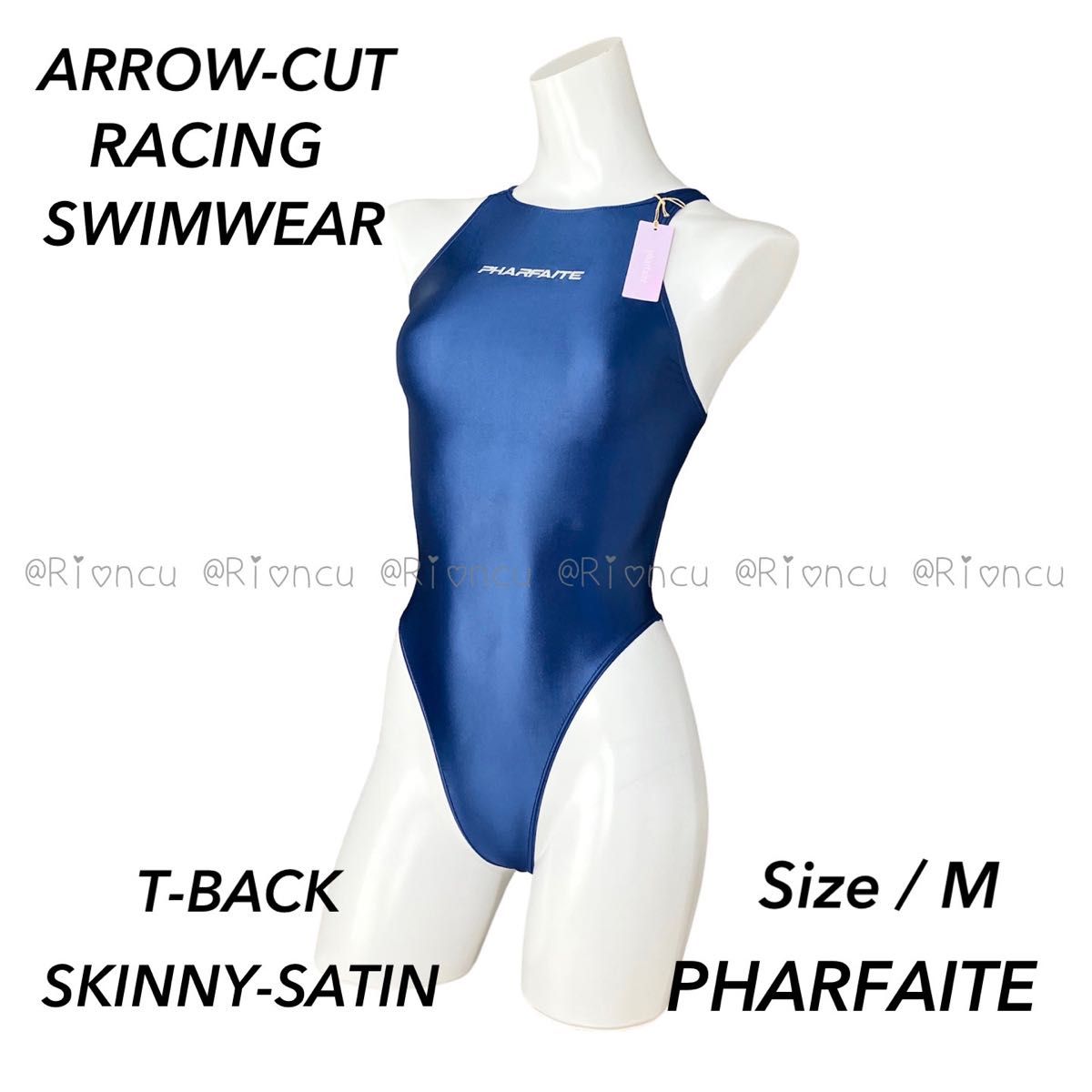 新品【パルフェット PHARFAITE】Tバックレーシングスイムウェア M