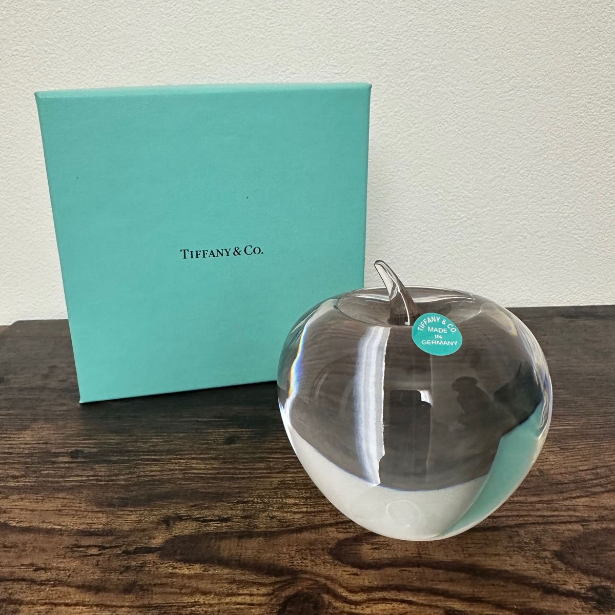 ティファニー クリスタルアップル ペーパーウェイト インテリア