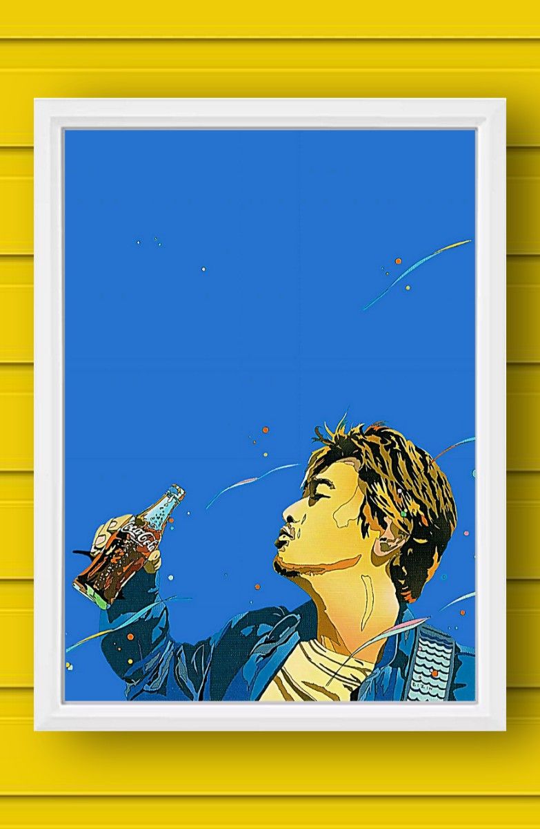 鈴木英人 / 波乗りジョニー 桑田佳祐【A4サイズ写真ポスターフレーム