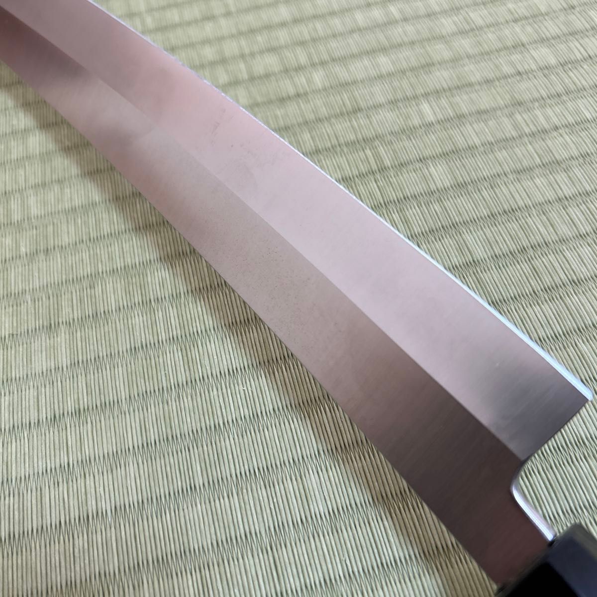 尺三 鬼反り 先丸 柳刃 包丁 和包丁 V金10号 本焼 黒檀銀巻 八角柄