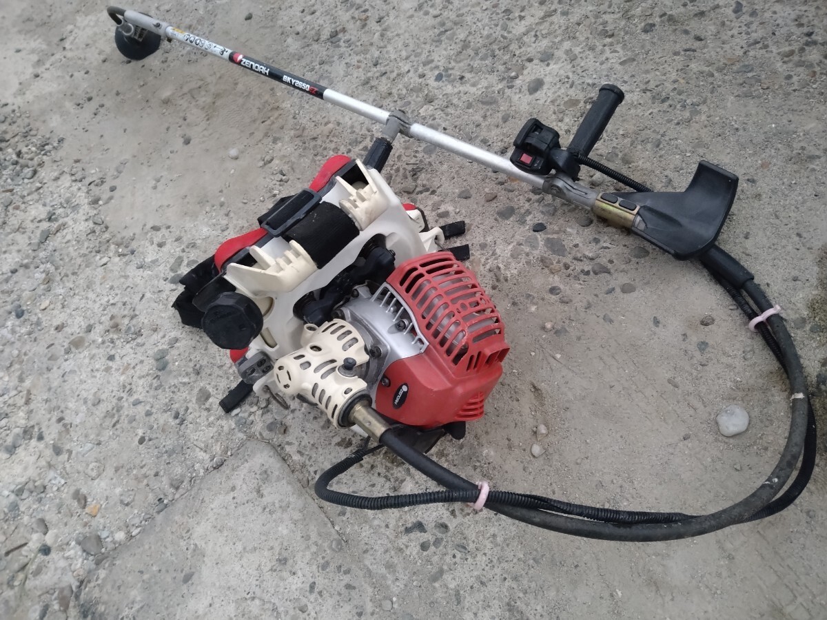 Yahoo!オークション - 刈払機・草刈機背負い式・ゼノアくるくるカッタ