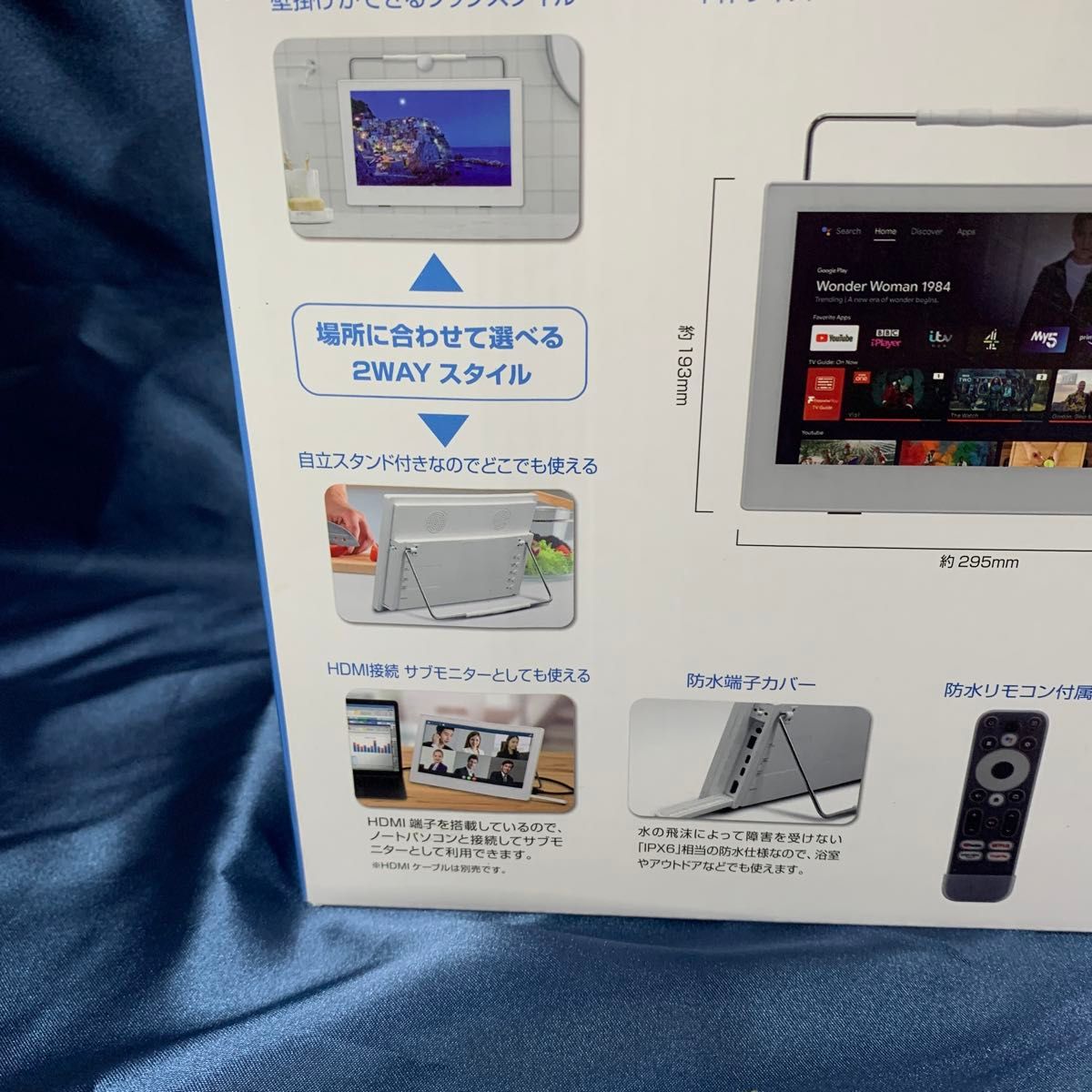 新品 ティーズネットワーク 11 6V型 IPX6 防水 android搭載 ポータブル