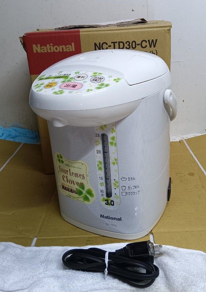 未使用 National ナショナル マイコン 沸騰ジャーポット 電気ポット NC