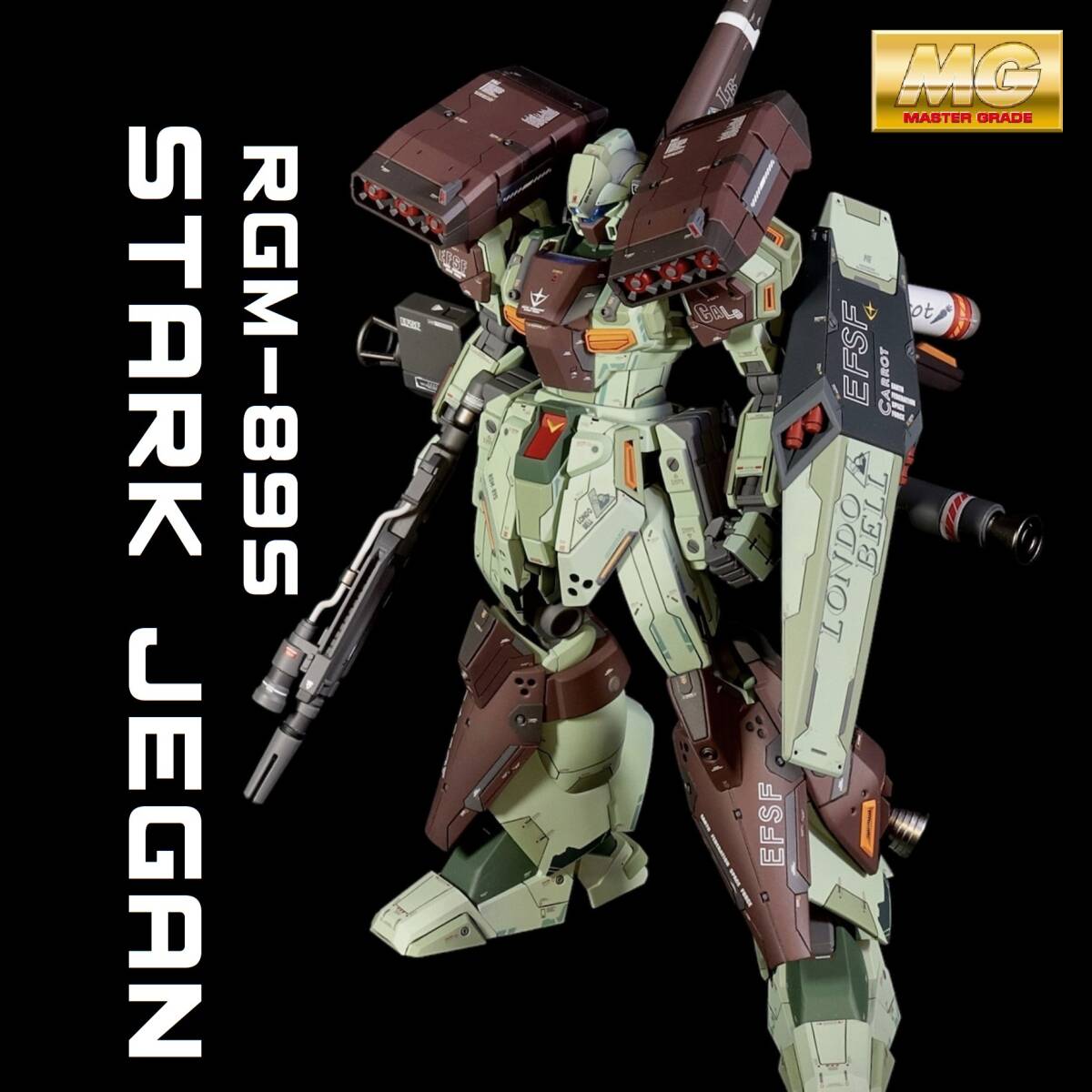 Yahoo!オークション - MG RGM-89S スタークジェガン 改修 塗装済み 完