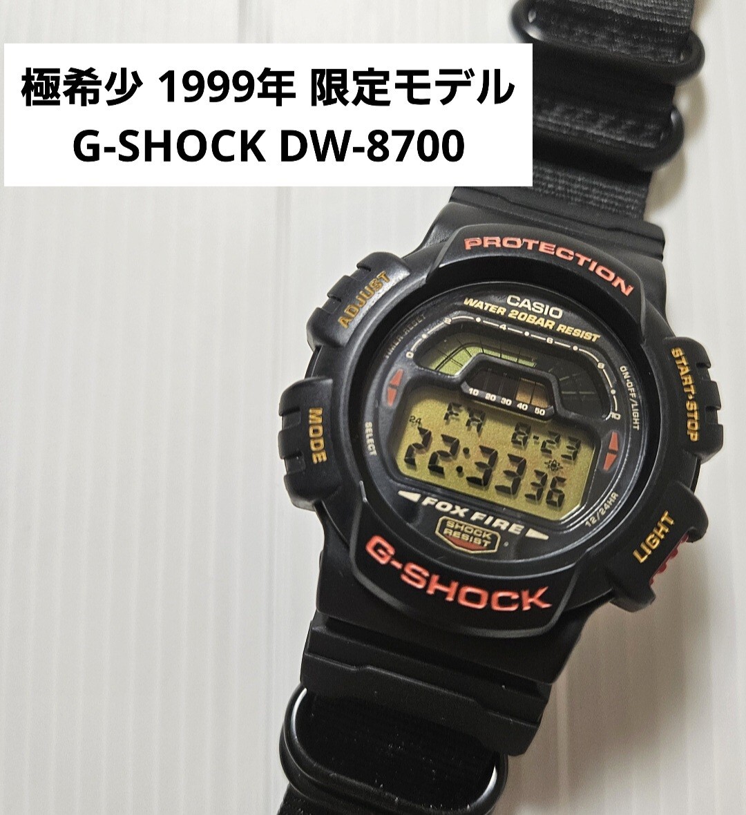 極希少 1999年 限定モデル CASIO G-SHOCK DW-8700 デジタル腕時計