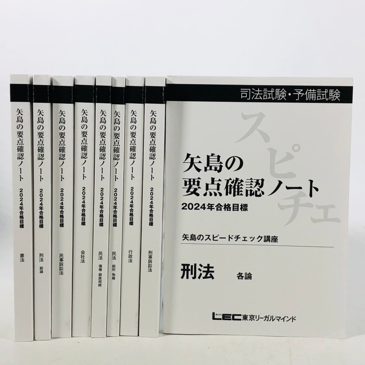 LEC 矢島の要点確認ノート スピードチェック 2023年合格目標 書き込み