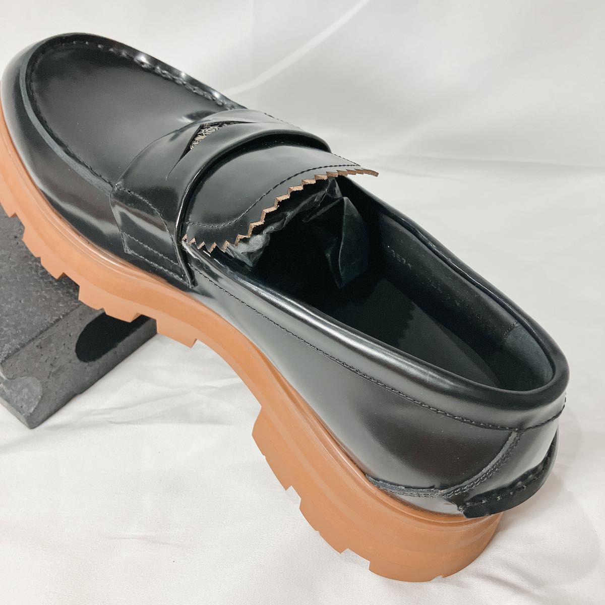 新品未使用 アレキサンダーマックイーン レザー ブラウン 44 29cm 革靴