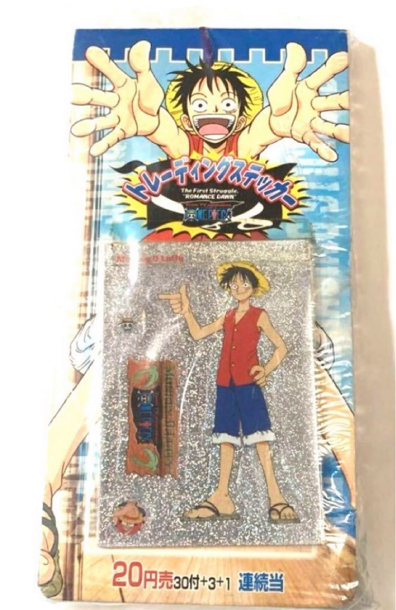 ワンピース 初期 アマダ 未開封 トレーディングステッカー2000 ルフィ