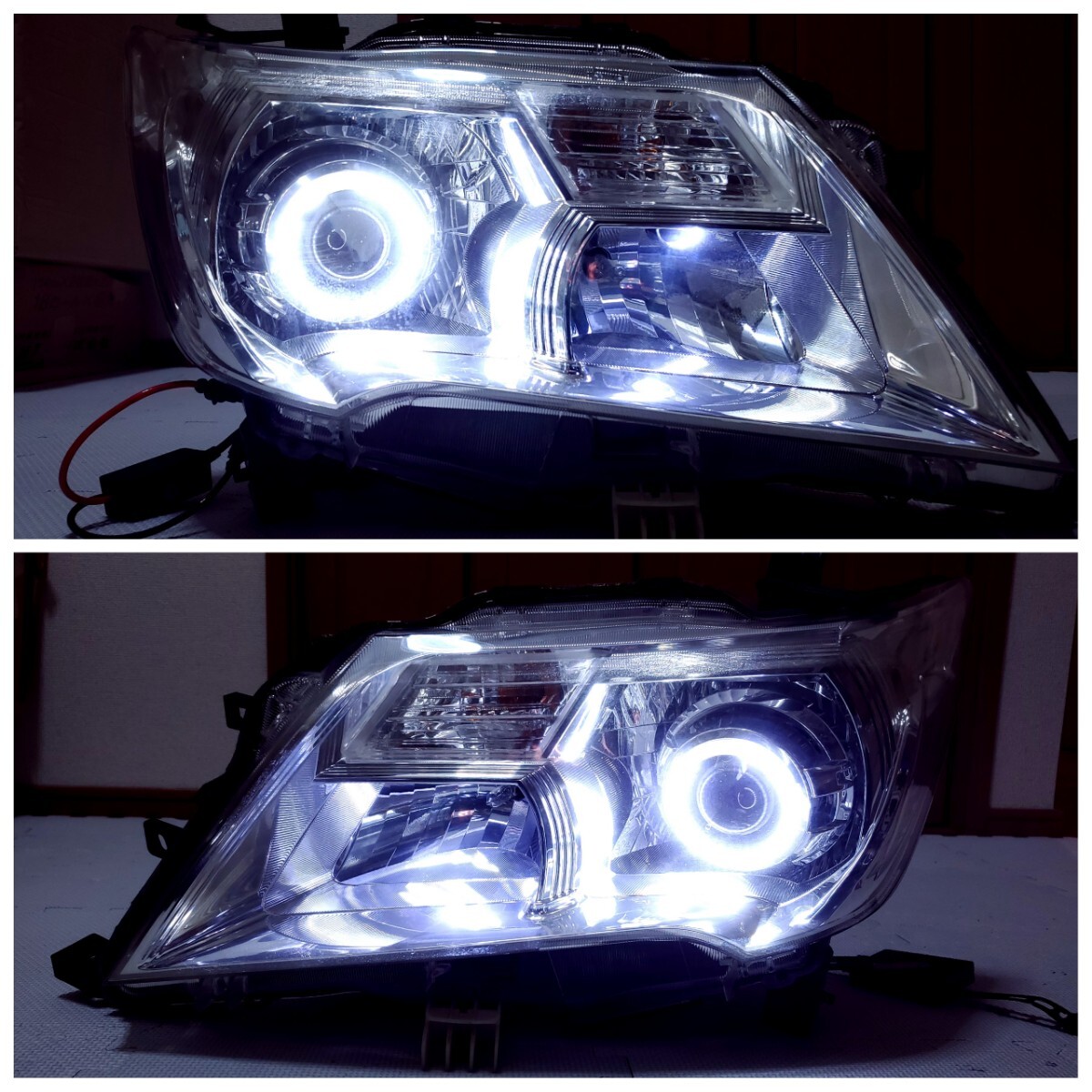 送料無料 状態良好 C26 前期 セレナ ワンオフ加工 純正ヘッドライト