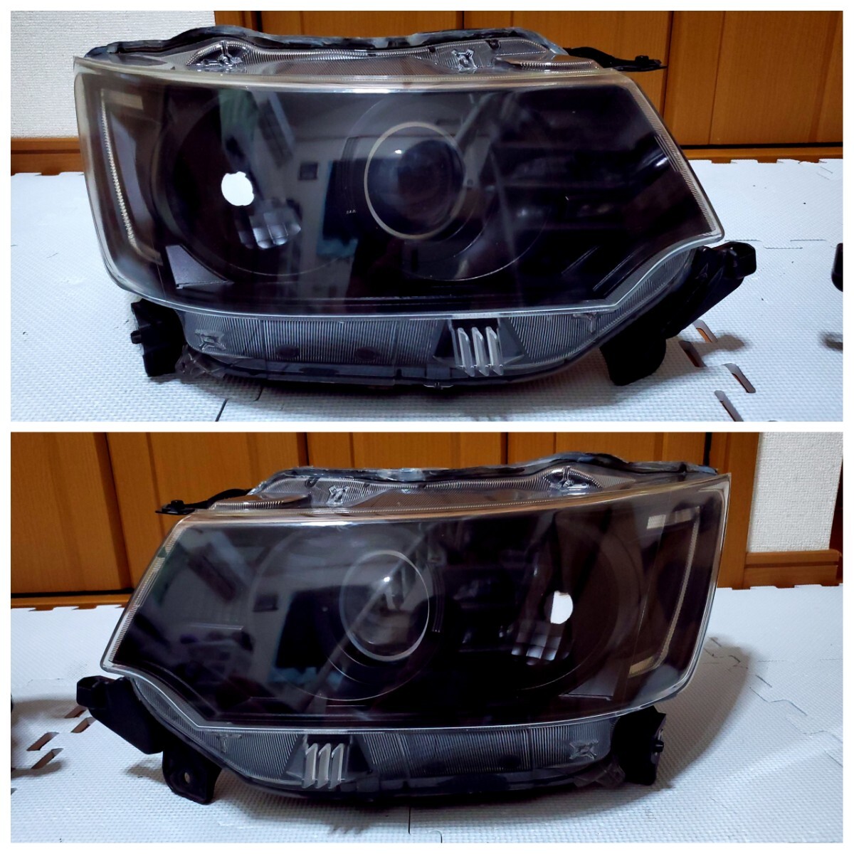 送料無料 MH34S ワゴンR スティングレー 純正HIDヘッドライト 左右